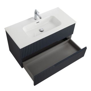 База под раковину Cezares подвесная с двумя выкатными ящиками, Grafito, 1000x457x500, DUET-N-1000-2C-SO-GR-P