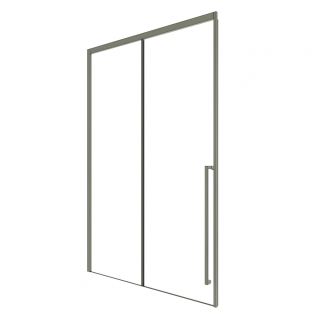 Душевая дверь в нишу Timo T51R 150 см правая никель