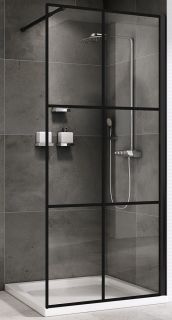 Душевая перегородка ABBER Immer Offen 100см чёрный AG62100B8