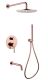 Душевая система ABBER Wasser Kreis AF8117RG розовое золото