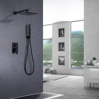 Душевая система ABBER Weiss Insel чёрный матовый AF8018B
