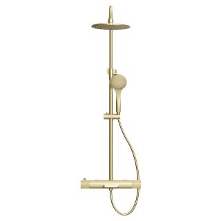 Душевая стойка Kohr Thermostatic Sun 1WN180304BG-0000A с термостатом брашированное золото