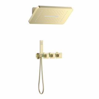 Душевой комплект Timo Petruma SX-5249/17SM с термостатом золото матовое