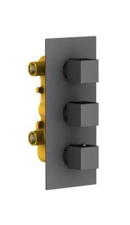 Душевая система Timo Tetra-thermo SX-0179/03SM с термостатом черный