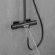 Душевая стойка Gappo G2495-79 с термостатом оружейная сталь