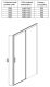 Душевая дверь Aquanet Pleasure AE60-N-160H200U-BT 273600 160 см профиль чёрный стекло прозрачное