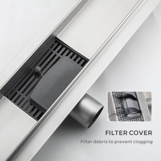 Душевой лоток Gappo G85007-1 50 см сатин