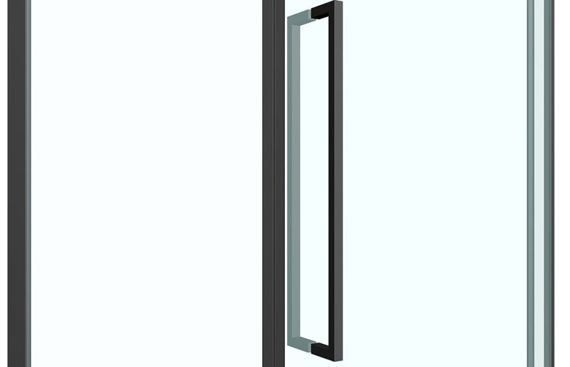 Душевой уголок ABBER Ewiges Wasser 100x100см чёрный AG05100B