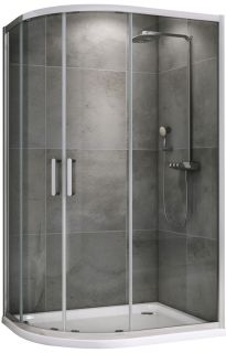 Душевой уголок ABBER Schwarzer Diamant AG01118 110x80см хром