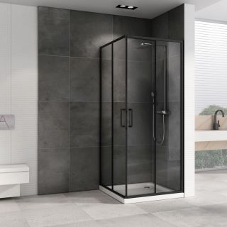 Душевой уголок ABBER Schwarzer Diamant AG02080B5 80x80см чёрный