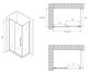 Душевой уголок ABBER Schwarzer Diamant AG30100BMH-S90BM 100x90см чёрный
