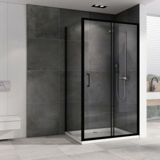 Душевой уголок ABBER Schwarzer Diamant AG30110B5-S50B5 110x60см чёрный