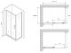 Душевой уголок ABBER Schwarzer Diamant AG30110B5-S60B5 110x60см чёрный