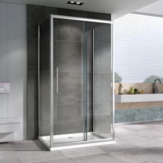 Душевой уголок ABBER Schwarzer Diamant AG30110H-S60-S60 110x60см хром