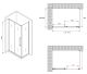 Душевой уголок ABBER Schwarzer Diamant AG30120BH-S60B 120x60см чёрный