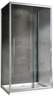 Душевой уголок ABBER Schwarzer Diamant AG30120H-S90-S90 120x90см хром