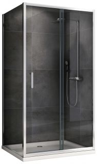 Душевой уголок ABBER Schwarzer Diamant AG301405-S1005 140x100см хром