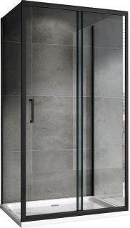 Душевой уголок ABBER Schwarzer Diamant 160x90см чёрный AG30160B-S90B-S90B