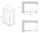 Душевой уголок ABBER Schwarzer Diamant AG30140BMH-S80BM 140x80см чёрный