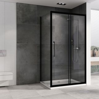 Душевой уголок ABBER Schwarzer Diamant AG30150BH-S60B 150x60см чёрный