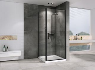 Душевой уголок ABBER Sonnenstrand AG04080B-S75B 80x75см чёрный