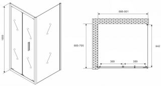 Душевой уголок ABBER Sonnenstrand 90x70см хром AG07090-S70