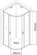 Душевой уголок Aquanet SE-800Q 270062 80x80 см профиль хром стекло прозрачное