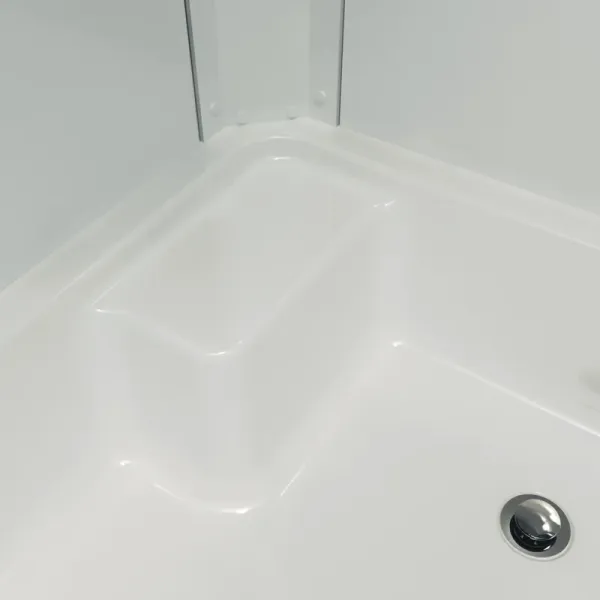 Душевая кабина Triton Коралл Щ0000038532 левая 120x80 см профиль белый стекло мозаика