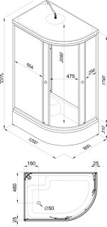 Душевая кабина Triton Коралл Щ0000038532 120х80