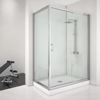 Душевой уголок Aquanet Alfa NAA1131 168419 150x80 см стекло прозрачное профиль хром