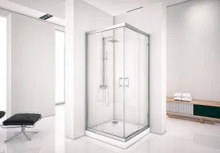 Душевой уголок Aquanet Alfa Cube NAA1142 185041 100x100 см стекло прозрачное профиль хром