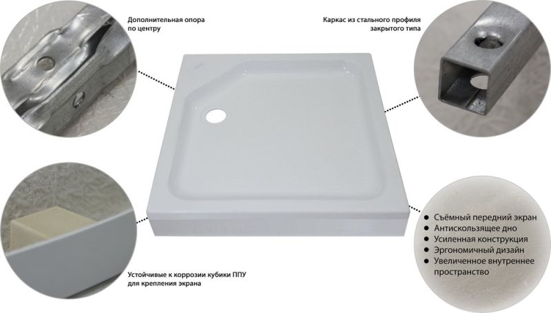 Поддон для душа Triton ПД1 Орион Щ0000004026 90х90