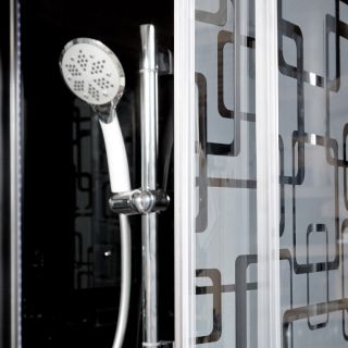 Душевая кабина Deto BМ1510 с электрикой BLACK 100х100х220 см