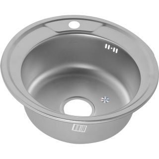 Мойка 490 Melana 0,6/160 хром матовый с сифоном (251/2 (*20)