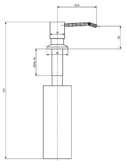 Дозатор для кухонной мойки Splenka S710.01.03 золотой сатин