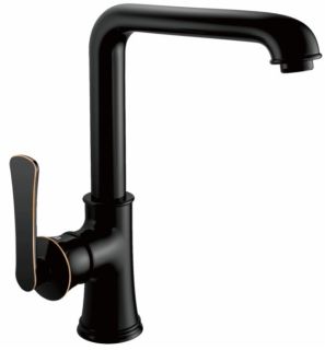 Смеситель для кухни Haiba HB70181-7 чёрный матовый