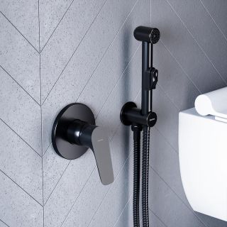 Встраиваемый смеситель для душа Damixa Jupiter чёрный матовый 777500300