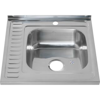 Мойка 6060 R Melana 0,6/160 правая хром с сифоном (015 t R *10)