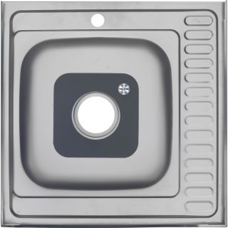 Мойка 6060 R Melana 0,6/160 правая хром с сифоном (015 t R *10)