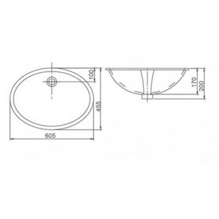 Раковина SSWW CL3078 605?455?200