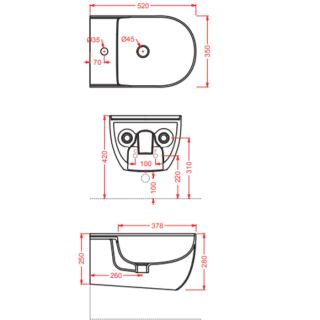 Биде Artceram THE ONE THB001 15 00 grigio oliva*1 grigio oliva