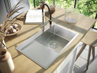 Мойка кухонная Paulmark Elde PM807851-BSR правая брашированная нержавеющая сталь