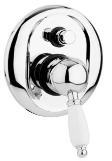 Встраиваемый однорычажный смеситель для душа с переключателем, хром Cezares ELITE-VDIM-01-Bi