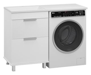 Напольная тумба под раковину Brevita Enfida ENF-07060-012Я под стиральную машину 60см белый