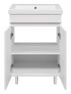 Напольная тумба под раковину Misty Енисей 60см белый