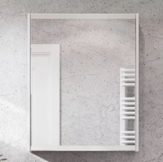 Зеркальный шкаф Акватон Нортон 65см белый 1A249102NT010