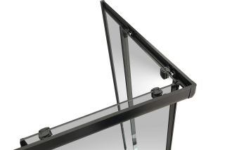 Душевой уголок Royal Bath HPD 90x90см чёрный RB90HPD-T-BL