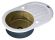 Мойка кухонная Zorg Inox Glass GL-7851-OV-WHITE-BRONZE