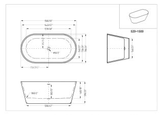 Акриловая ванна ArtMax AM-520-1500-790 150x80 см
