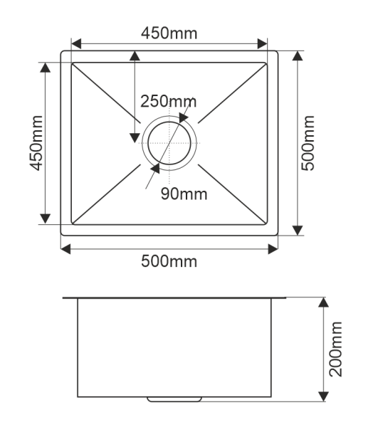 Мойка R5050W Melana ProfLine 3,0/200 сатин